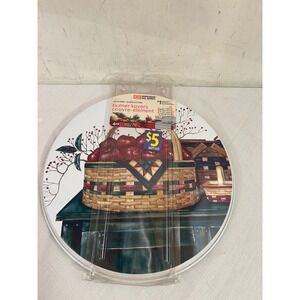 Range Kleen Burner Kovers 4PK Country Core  Apple Basket Decor Kitchen Home